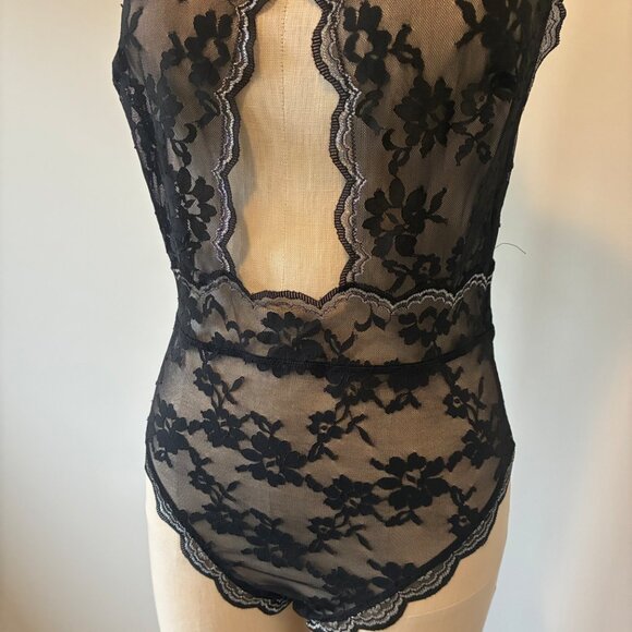 Victoria's Secret Black Lace Bodysuit Women's Lingerie - Picture 3 of 12